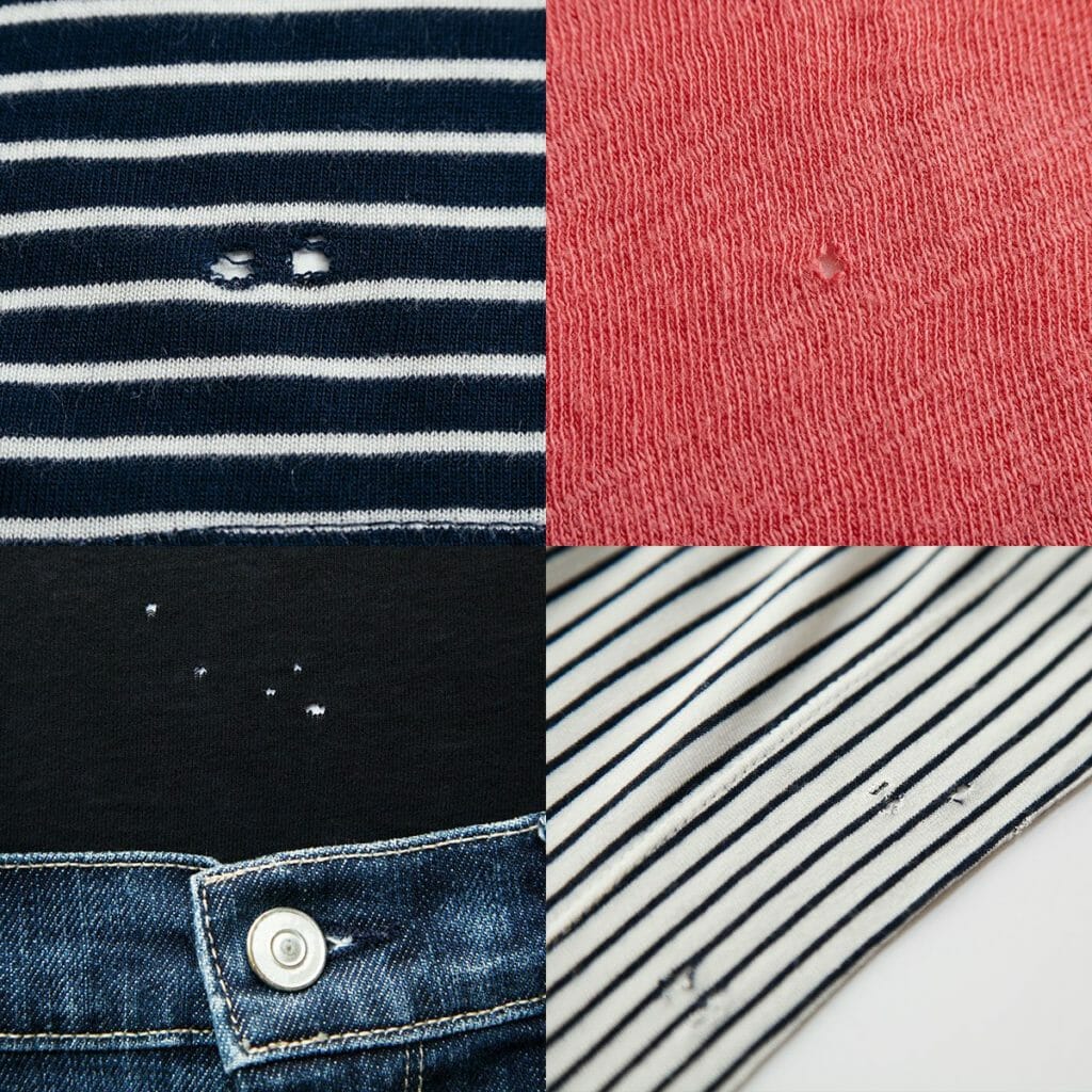 holes in clothes